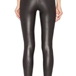 Spanx Wash Faux Leather Black Skinny Jegging Ankle NWT High Waist Pants XL